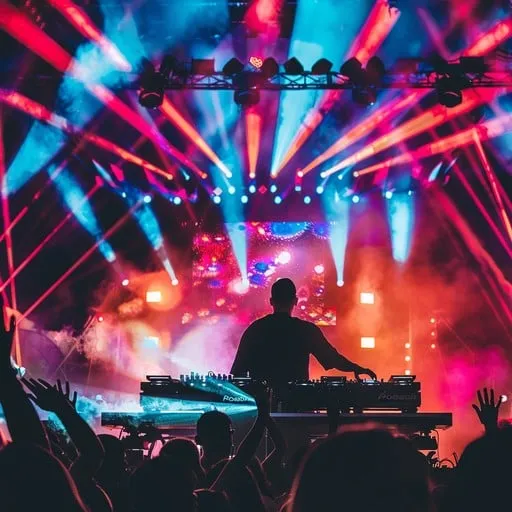 vibrant-dj-event-stockcake
